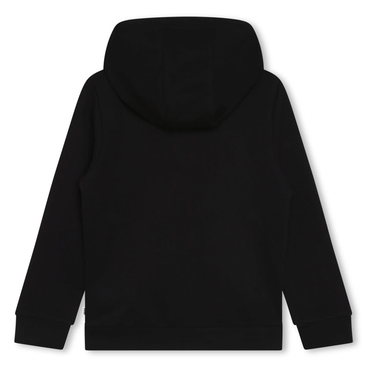 Boys Black Zip-Up Top