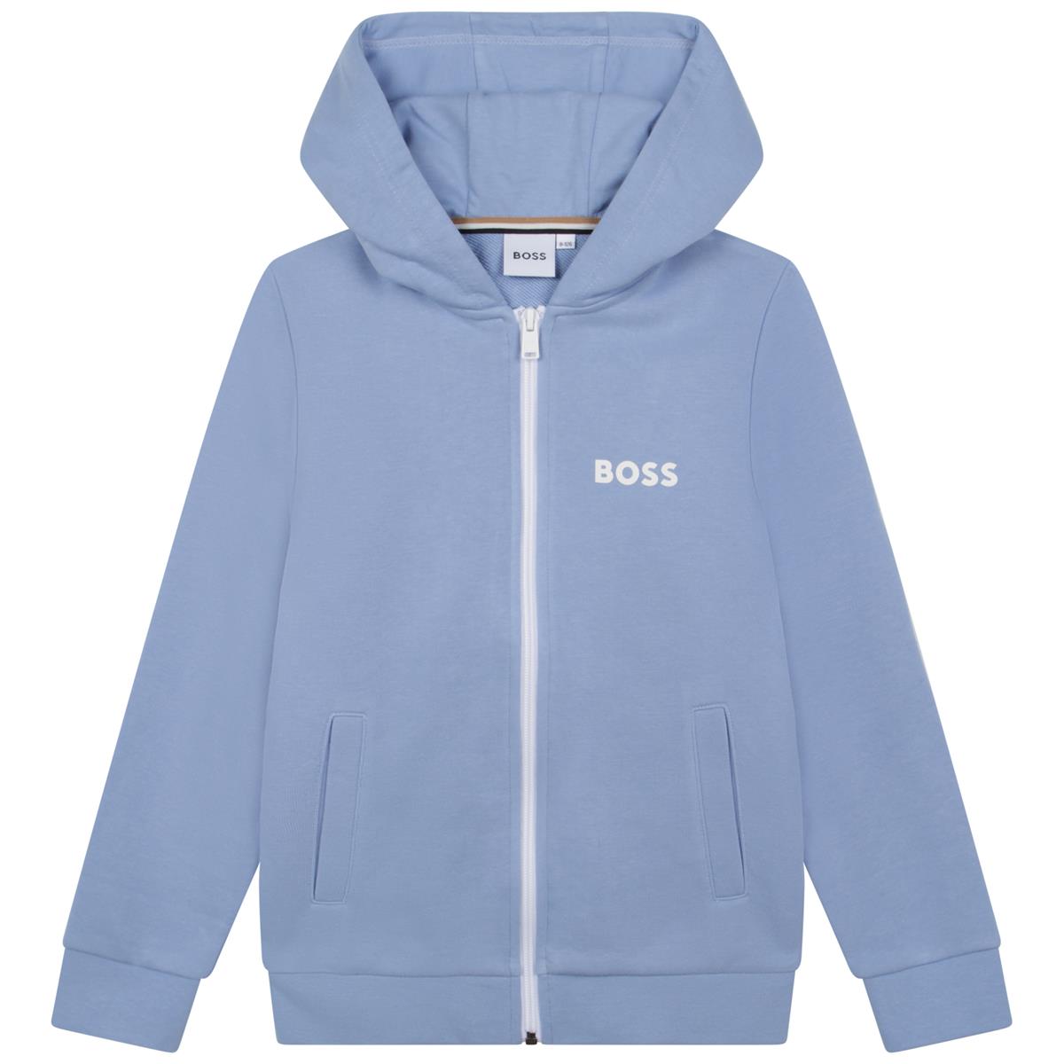 Boys Blue Zip-Up Top