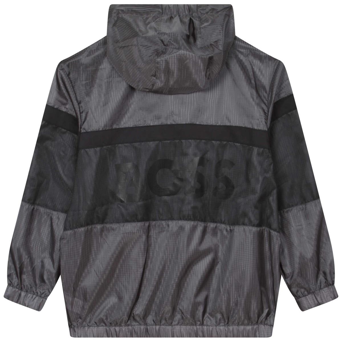 Boys Grey Zip-Up Jacket