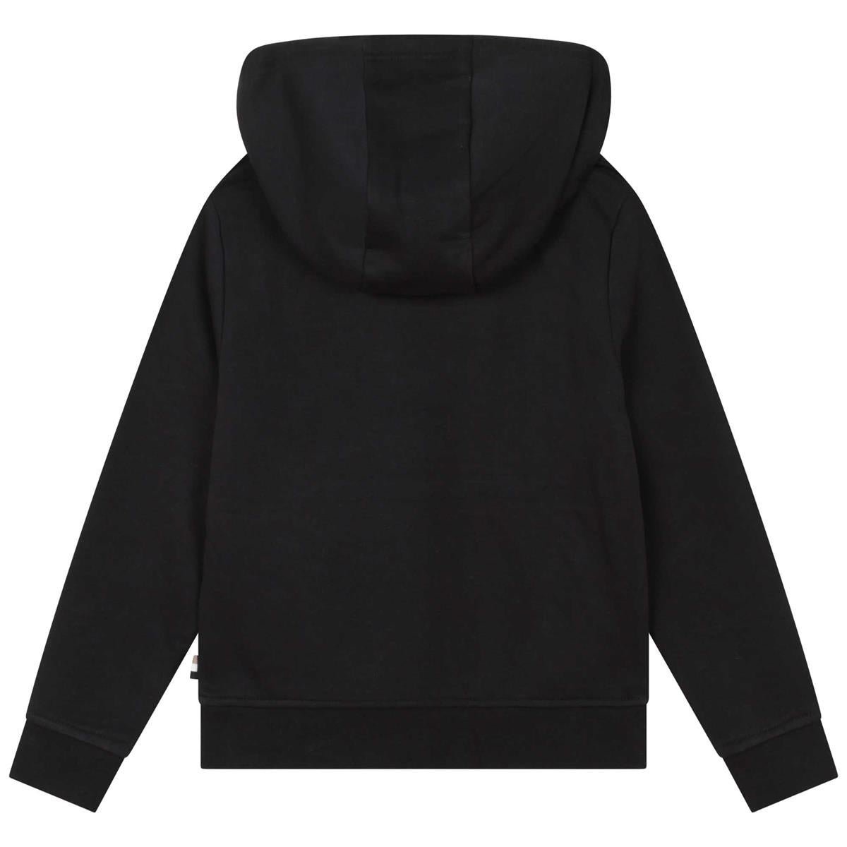 Boys & Girls Black Hooded Sweatshirt