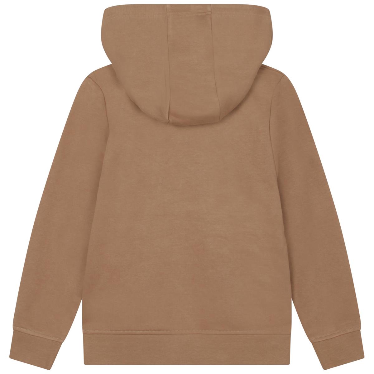 Boys & Girls Camel Hooded Sweatshirt