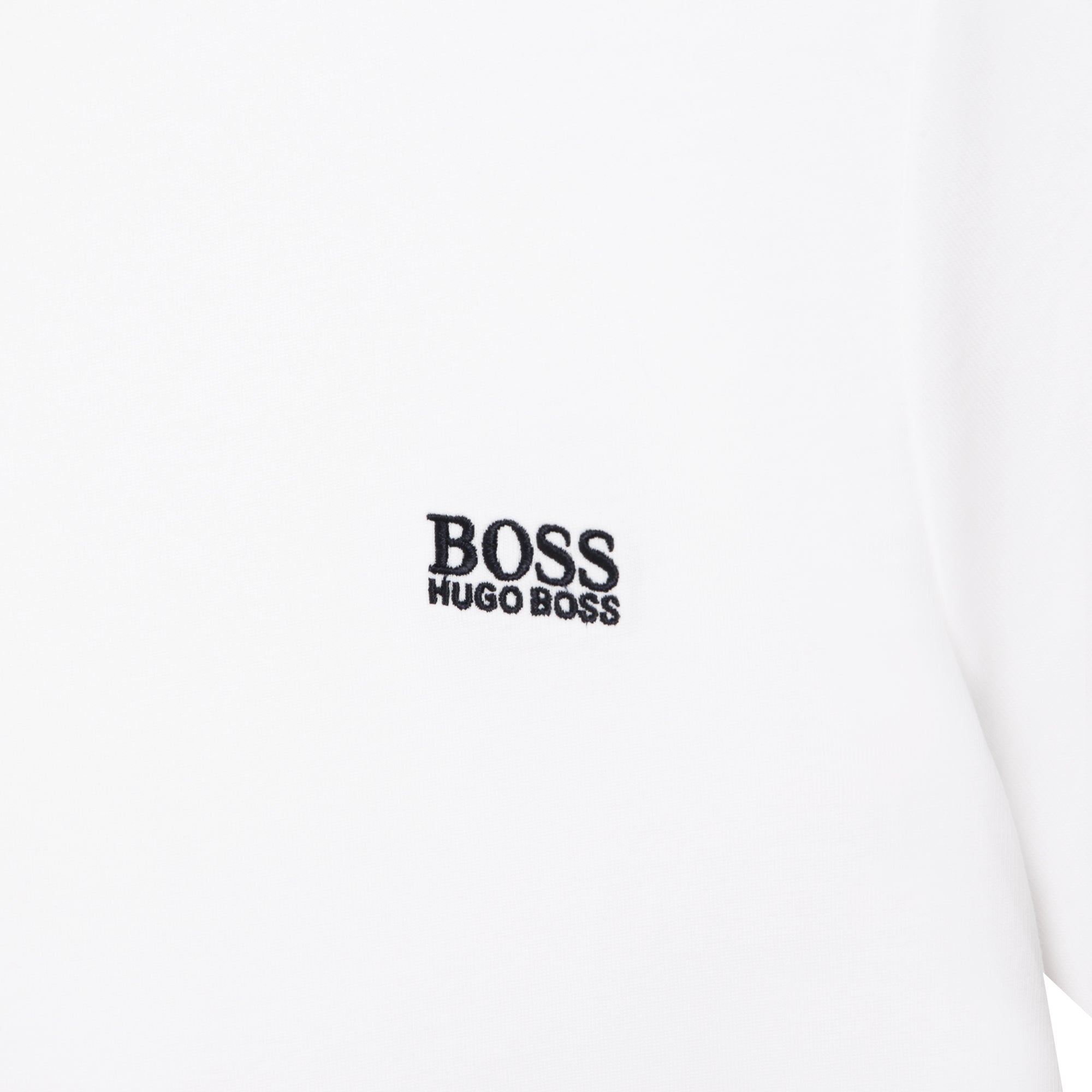 Boys White Logo Cotton T-Shirt