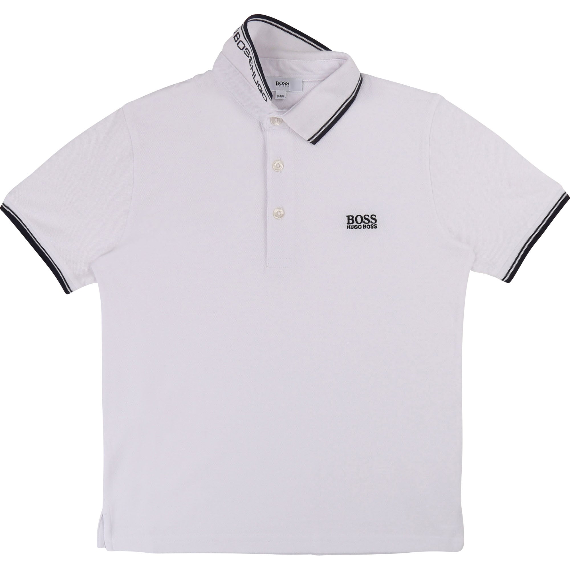 Boys White Polo Cotton Shirt