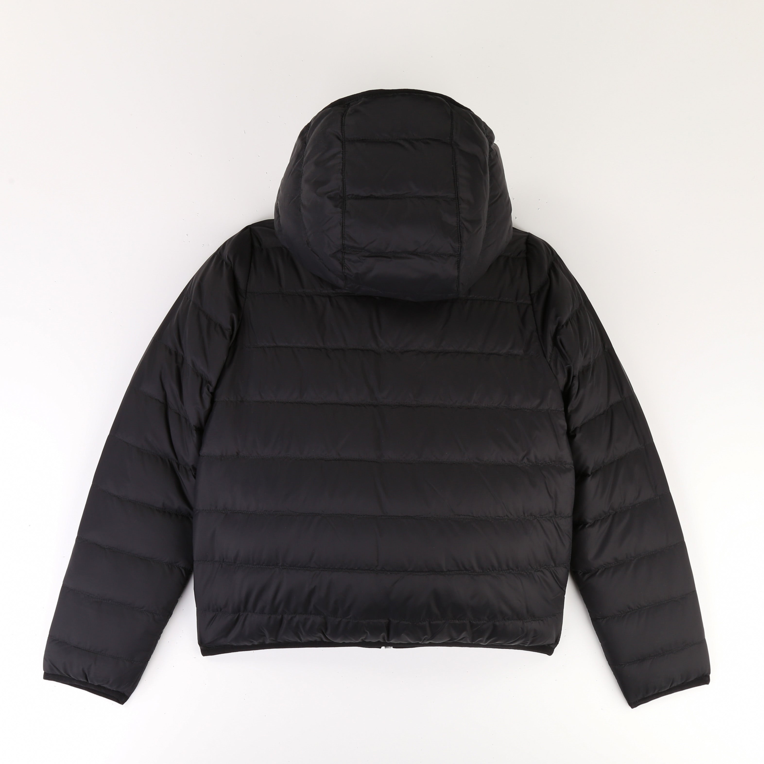 Boys Blue & Black Reversible Padded Down Coat