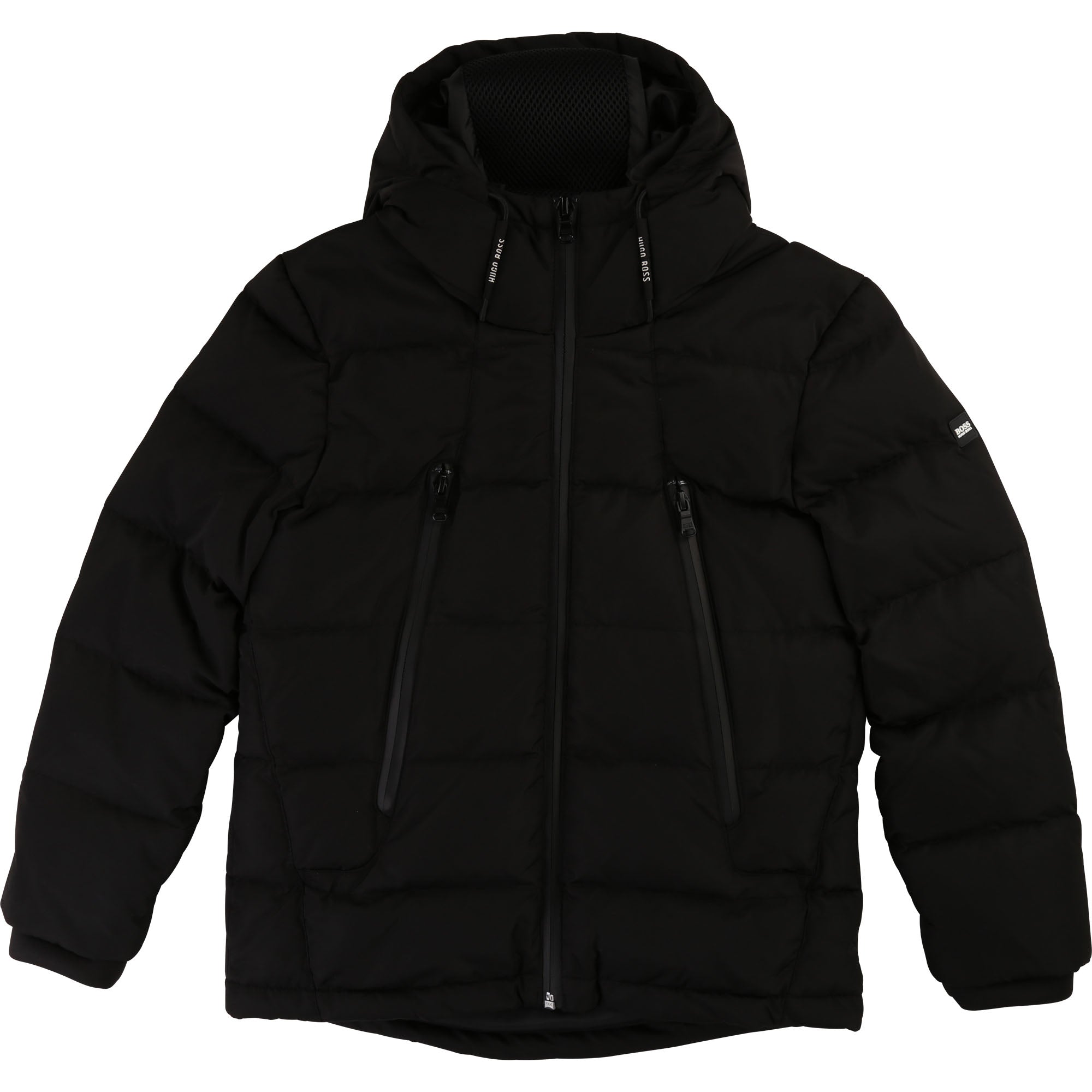 Boys Black Padded Down Coat