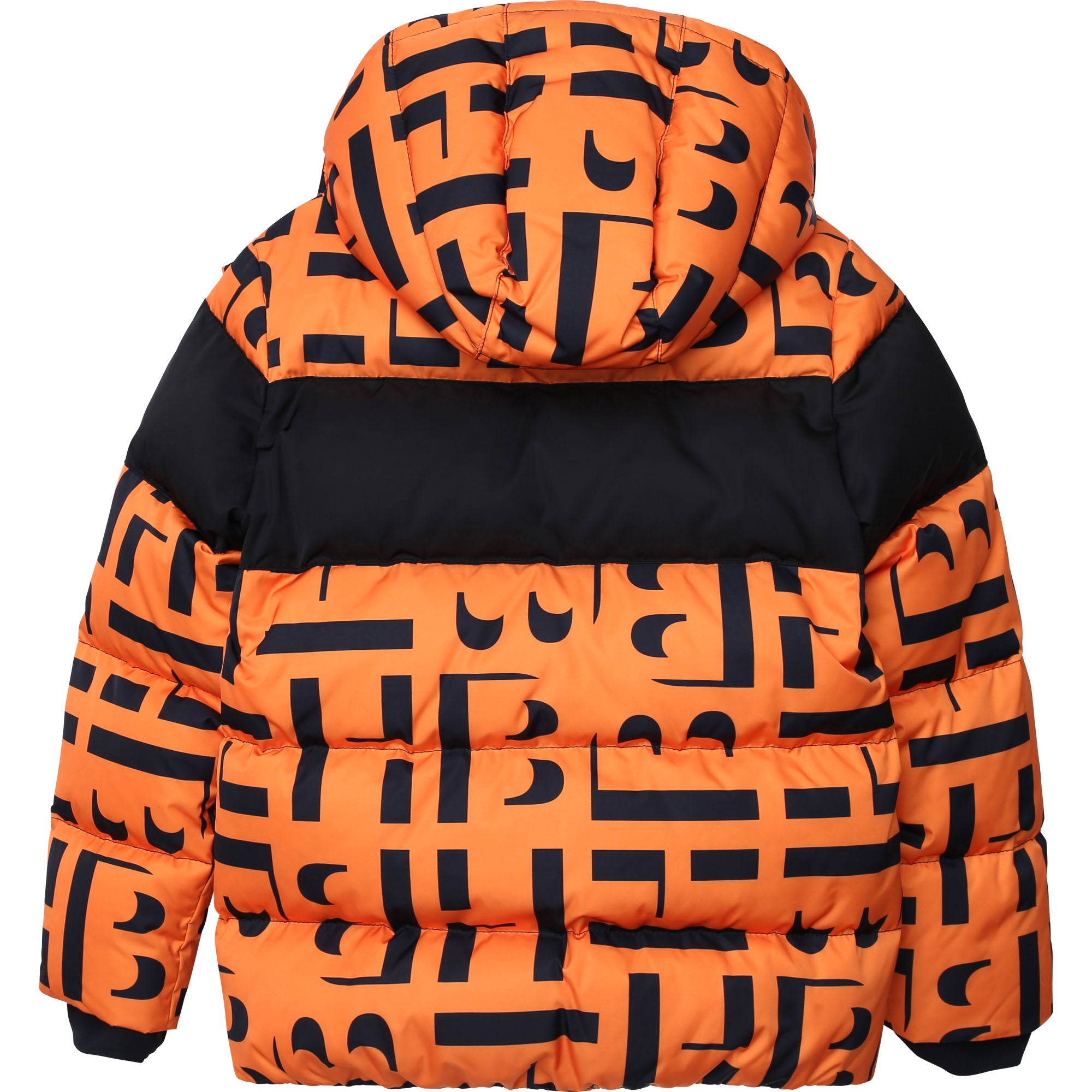 Boys Orange Padded Down Jacket