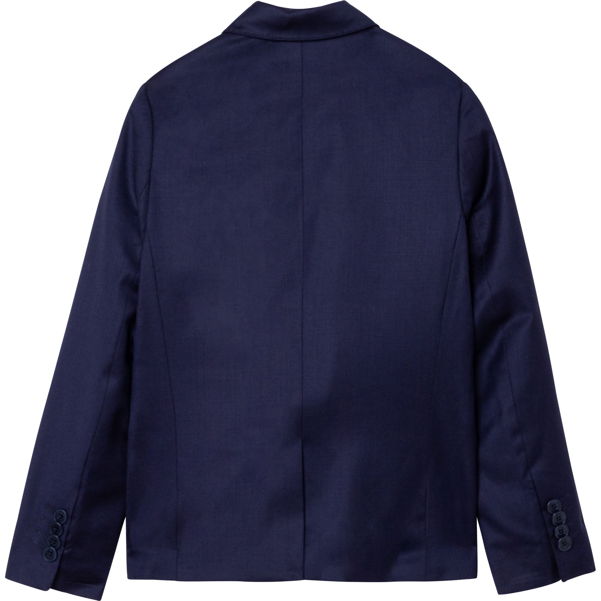 Boys Dark Blue Wool Suit Coat