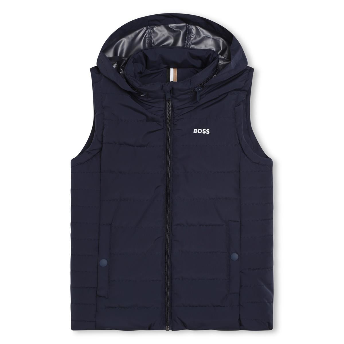 Boys Navy Gilet