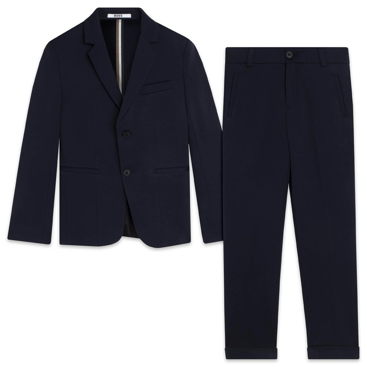 Boys Navy Suit Set