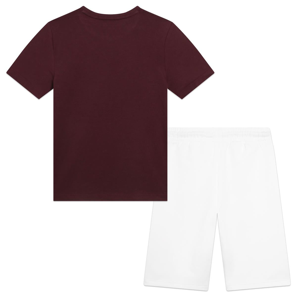 Boys Dark Red Cotton Set