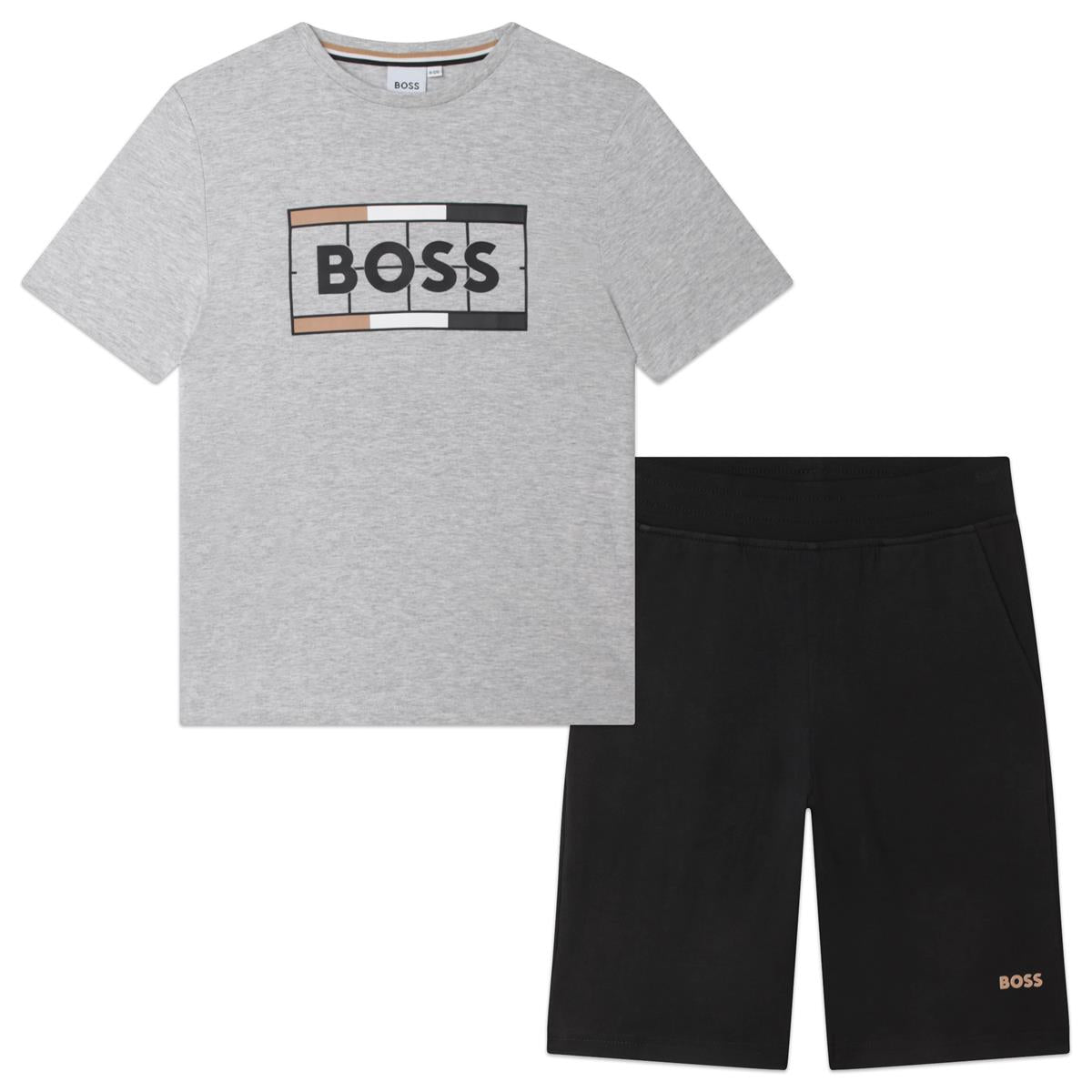 Boys Grey Cotton Set