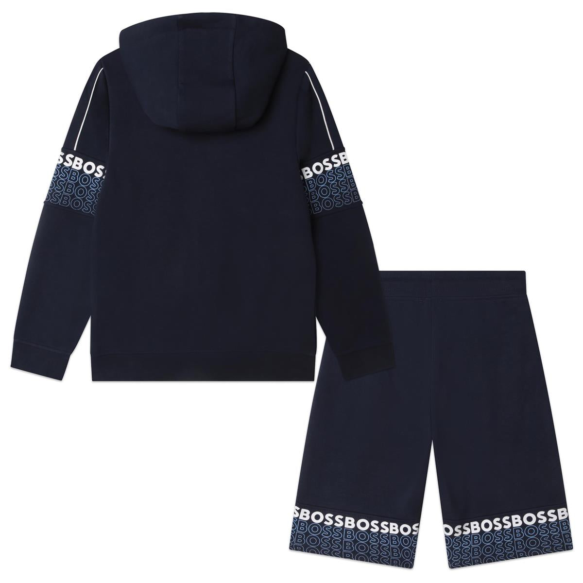 Boys Blue Logo Cotton Set