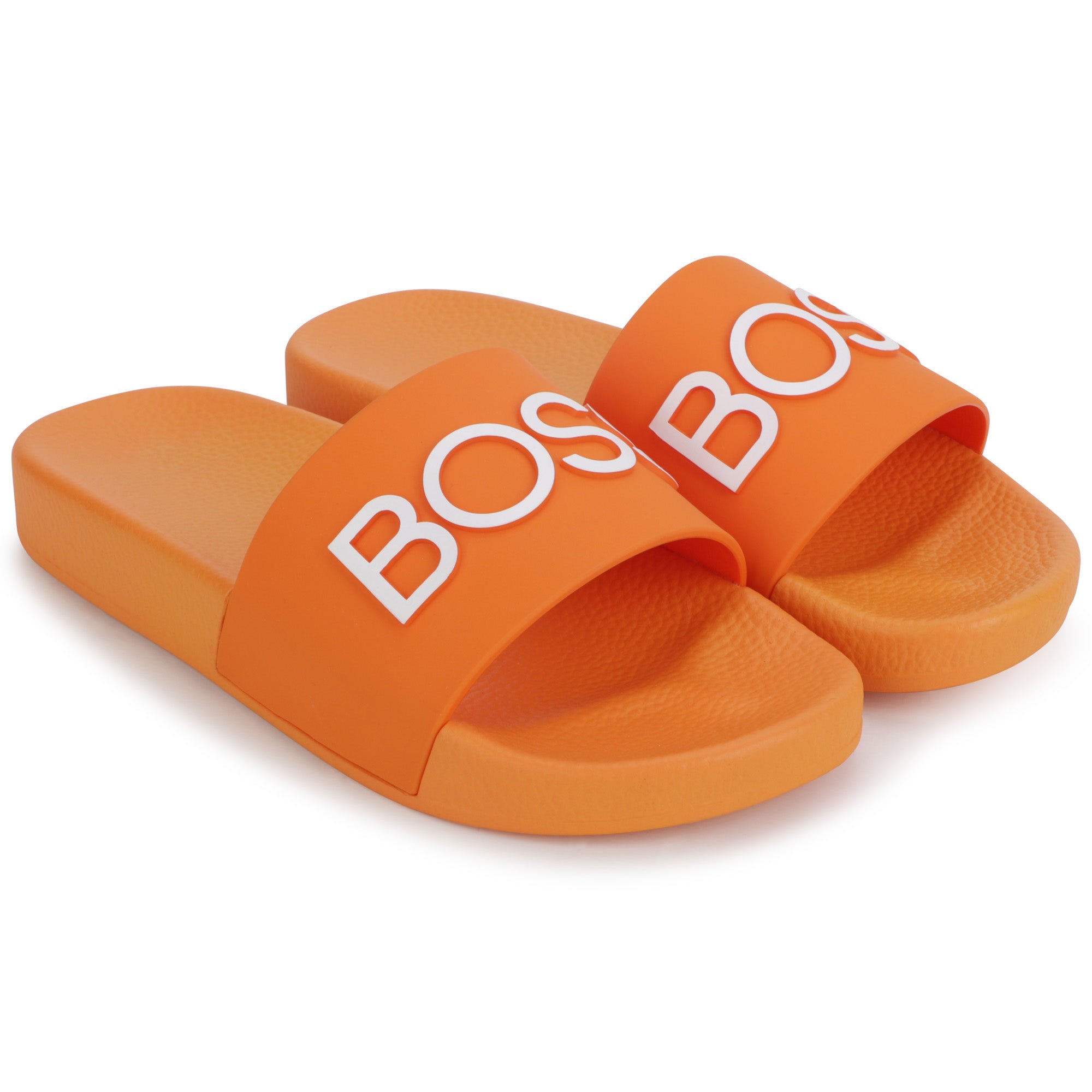 Boys Orange Logo Sandals