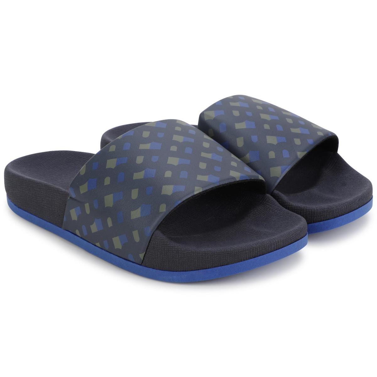 Boys Blue Logo Sandals