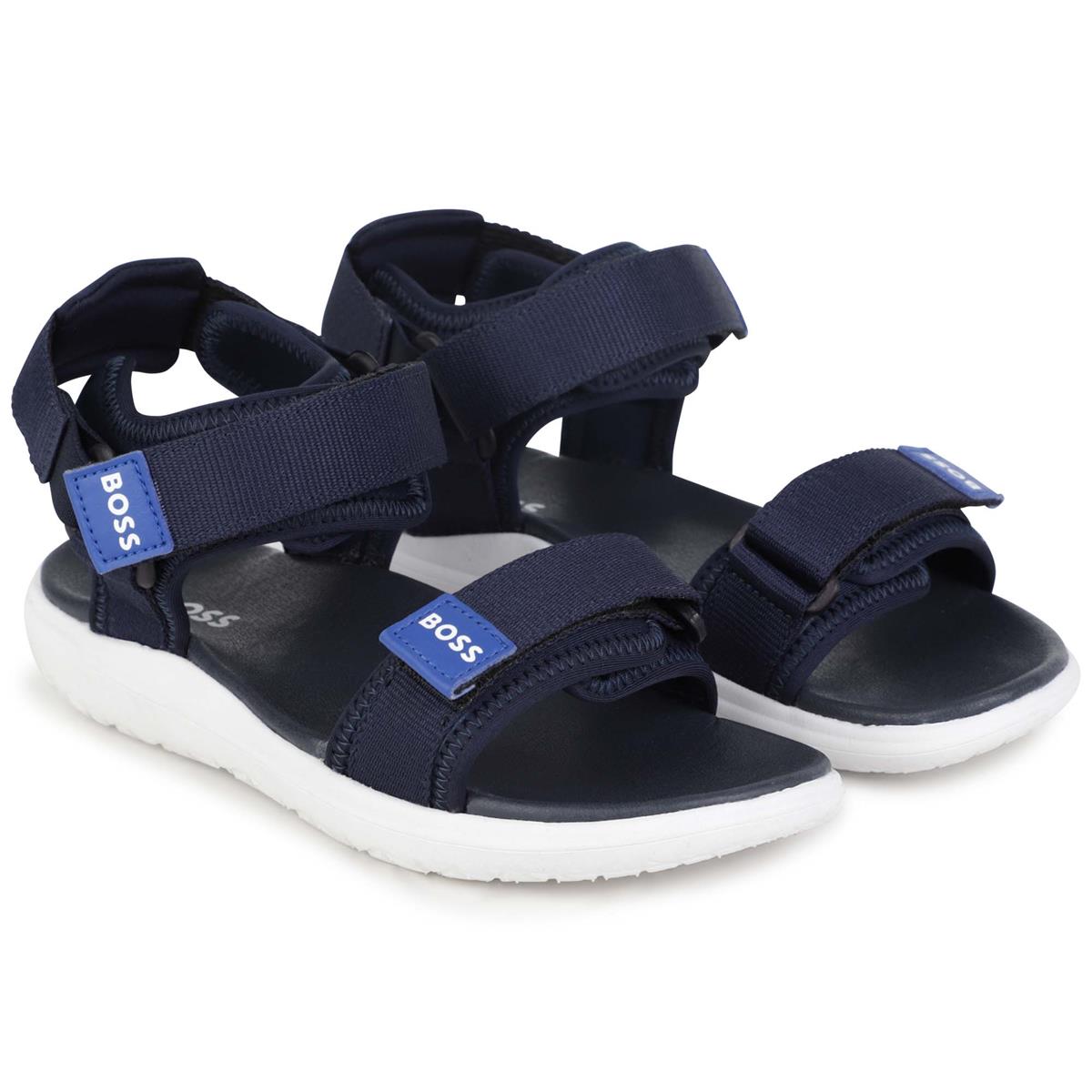 Boys & Girls Blue Logo Sandals