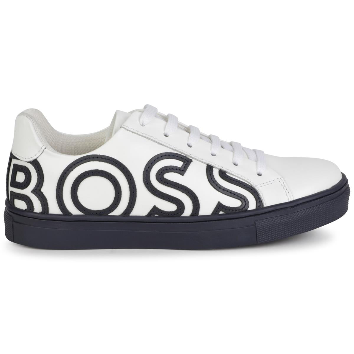Boys White Logo Shoes