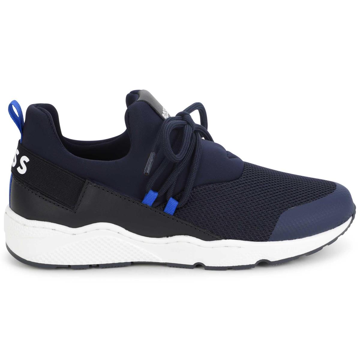 Boys Blue Logo Shoes