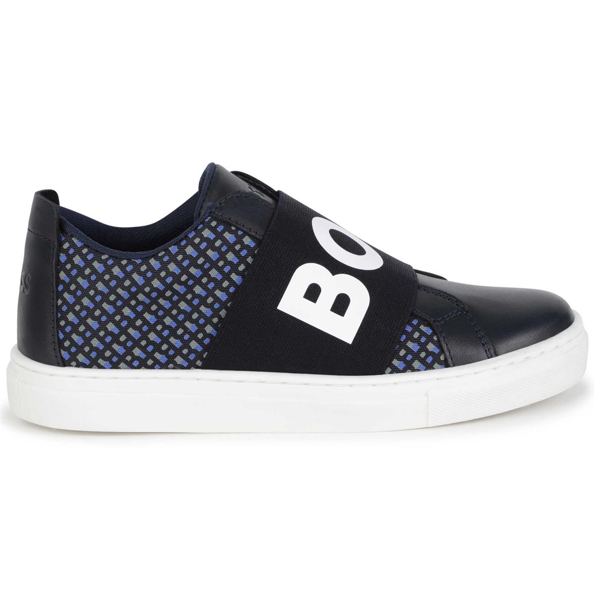 Boys Blue Logo Shoes