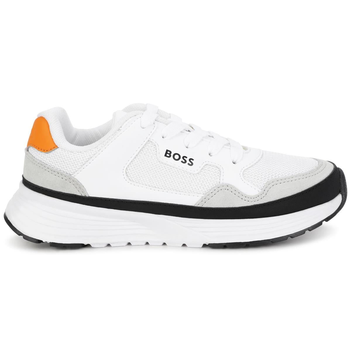 Boys White Logo Shoes