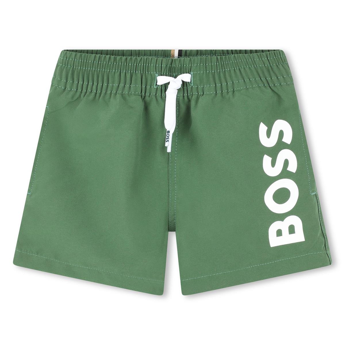 Baby Boys Green Swim Shorts