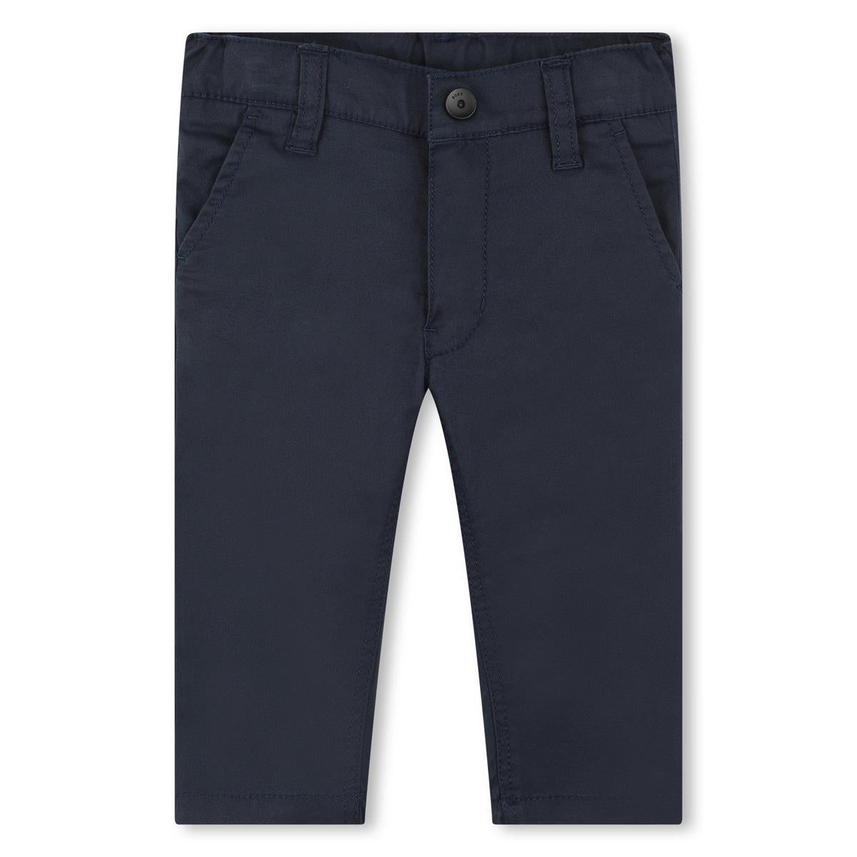 Baby Boys Navy Cotton Trousers