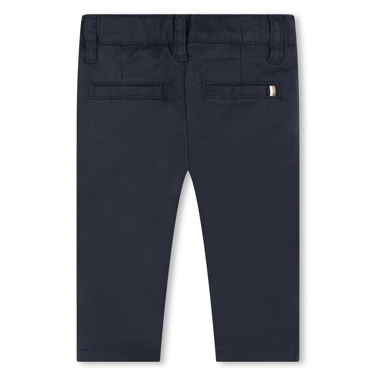 Baby Boys Navy Cotton Trousers