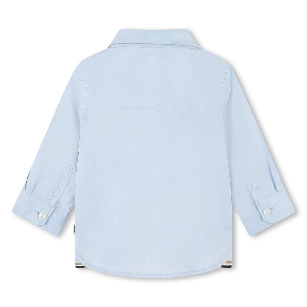 Baby Boys Light Blue Cotton Shirt