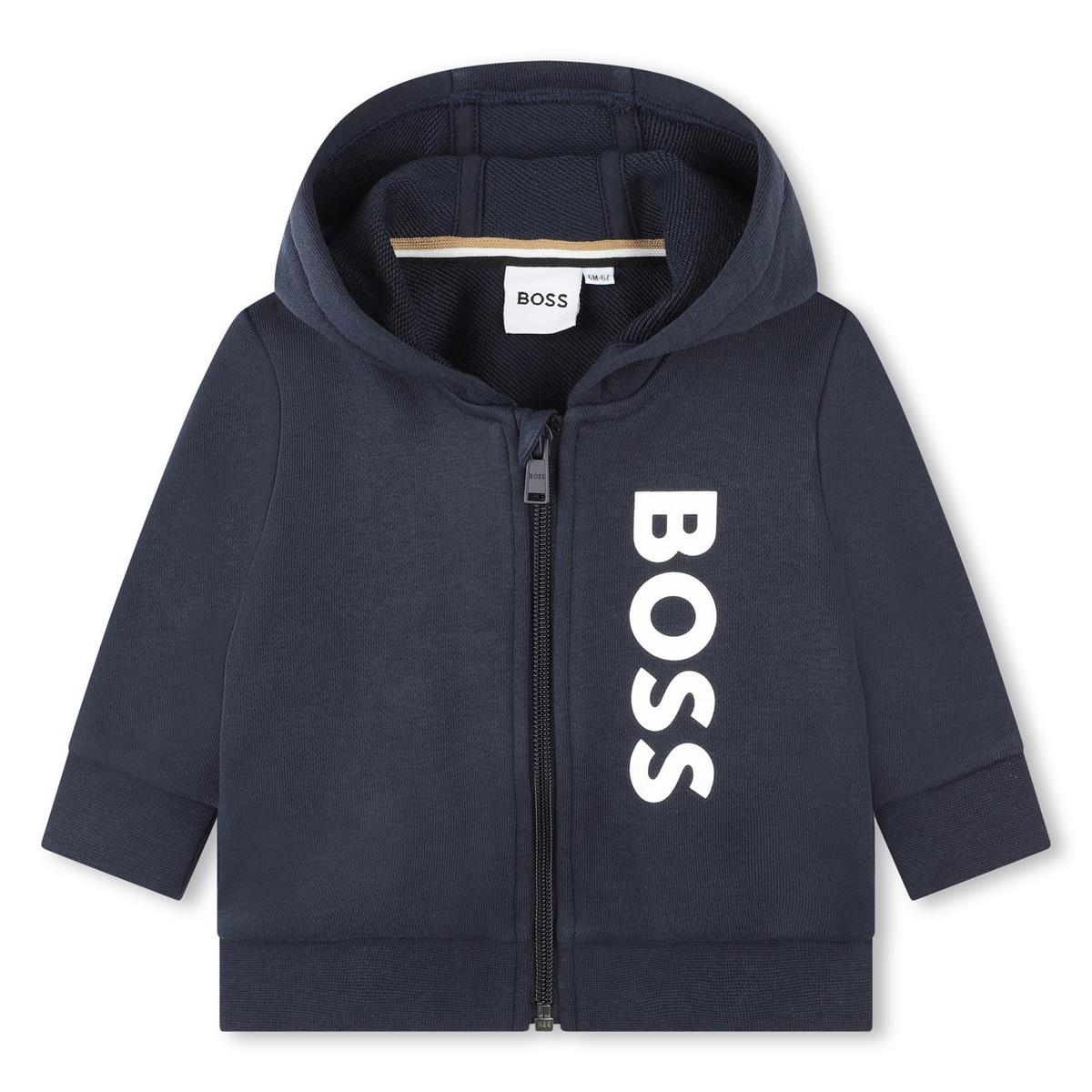 Baby Boys Navy Zip-Up Top