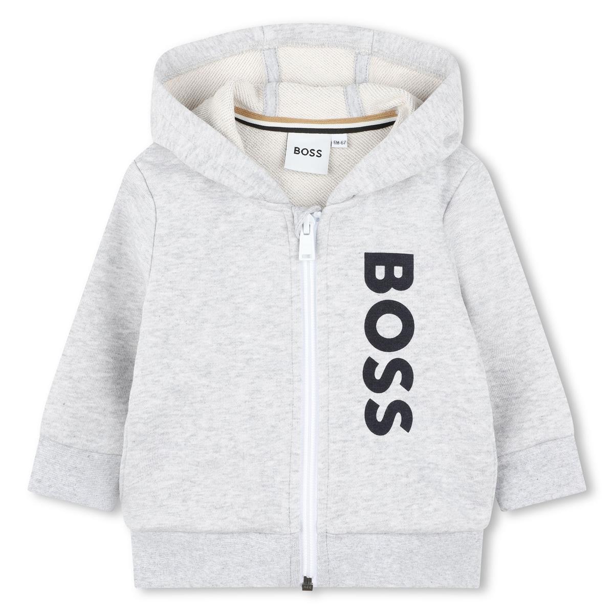 Baby Boys Grey Zip-Up Top