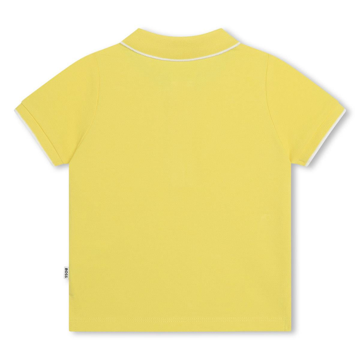 Baby Boys Yellow Cotton Polo Shirt