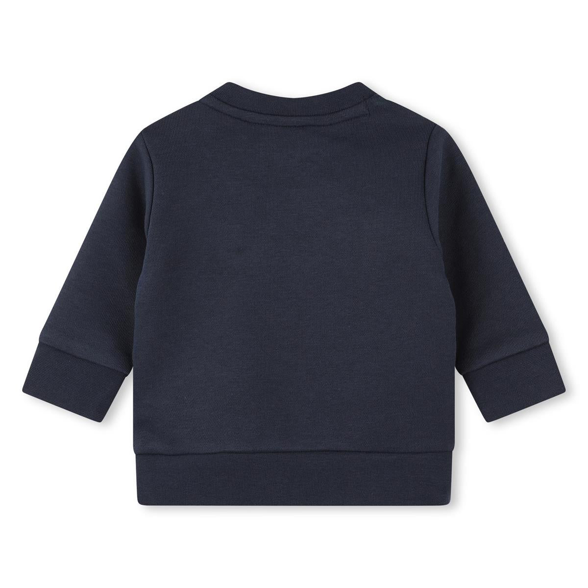 Baby Boys Navy Cotton Sweatshirt