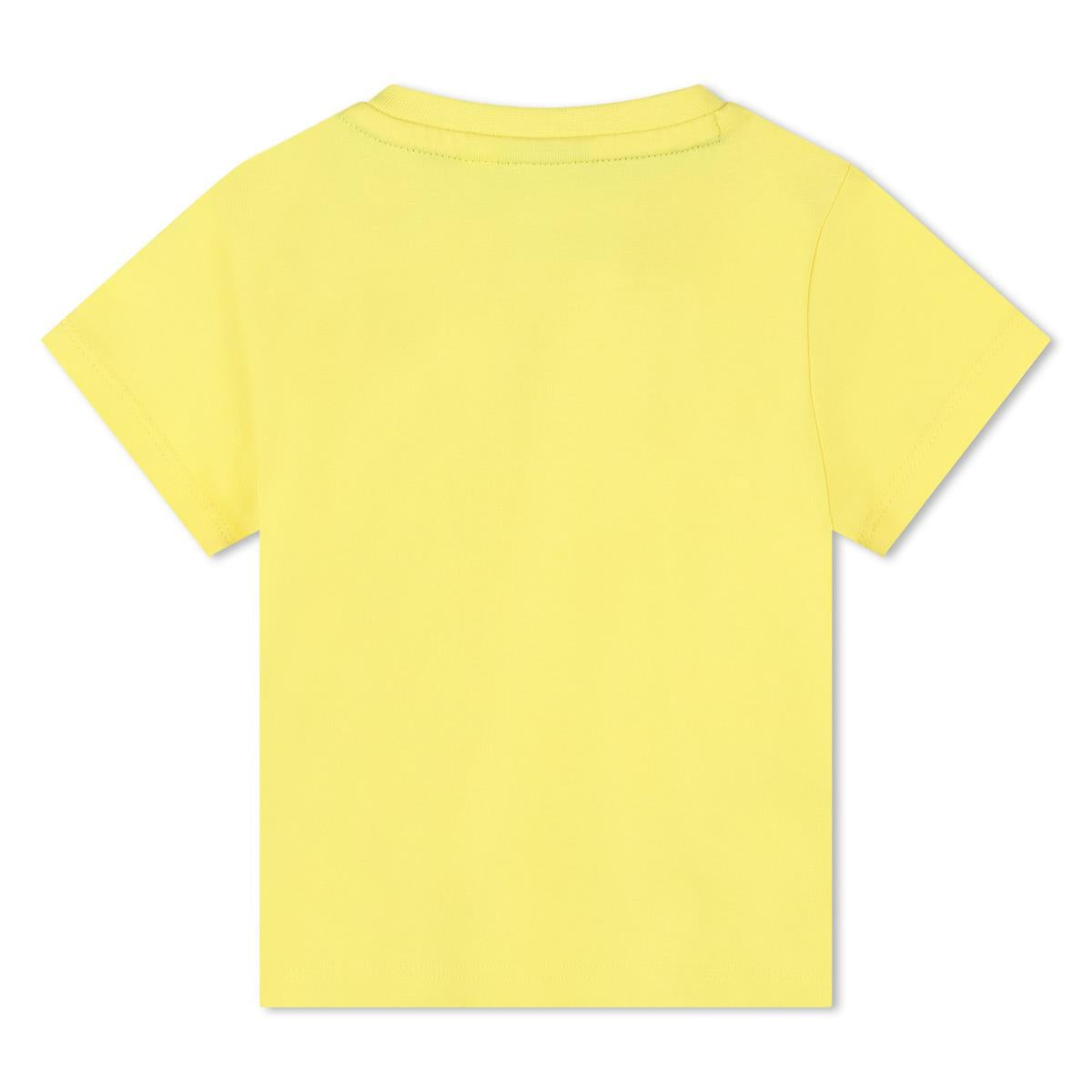 Baby Boys Yellow Cotton T-Shirt