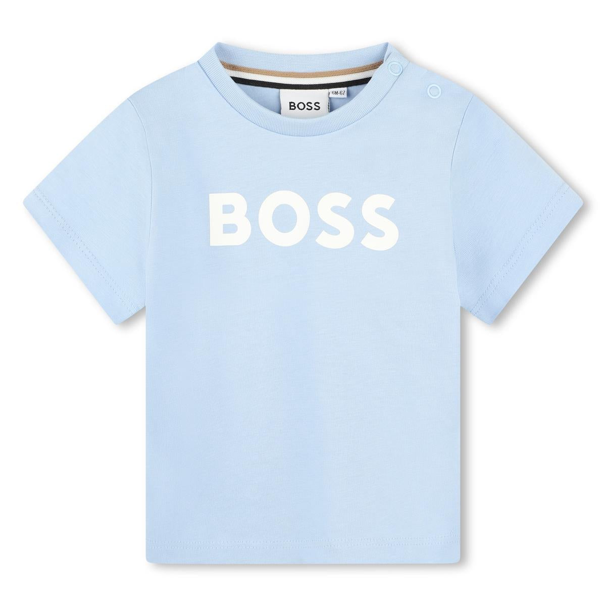 Baby Boys Light Blue Cotton T-Shirt