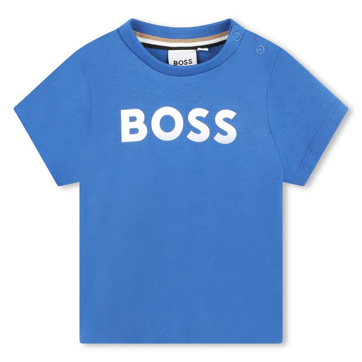 Baby Boys Blue Cotton T-Shirt