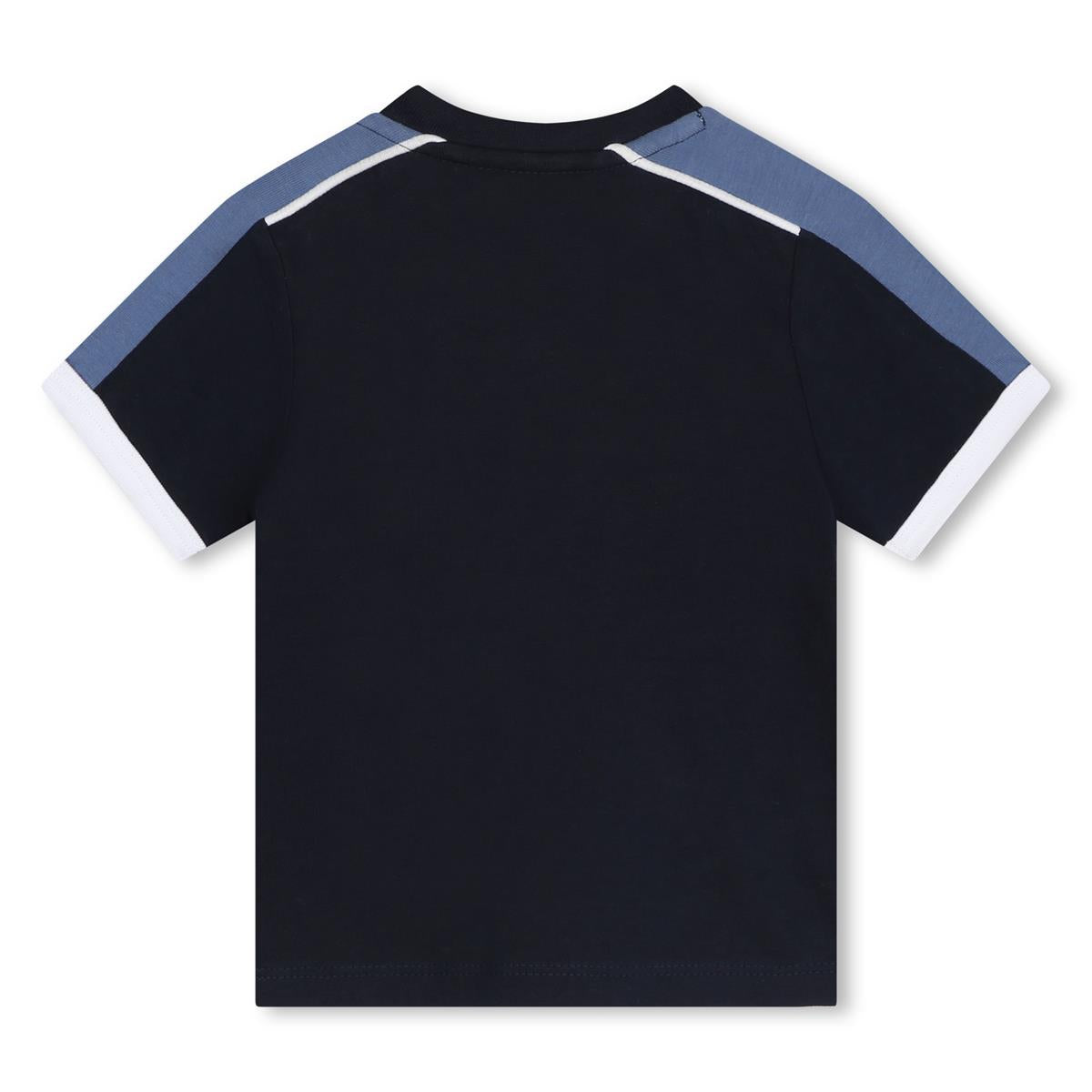 Baby Boys Navy Cotton T-Shirt