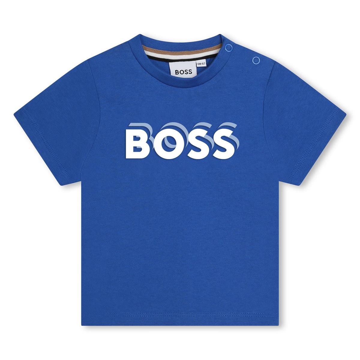 Baby Boys Blue Cotton T-Shirt