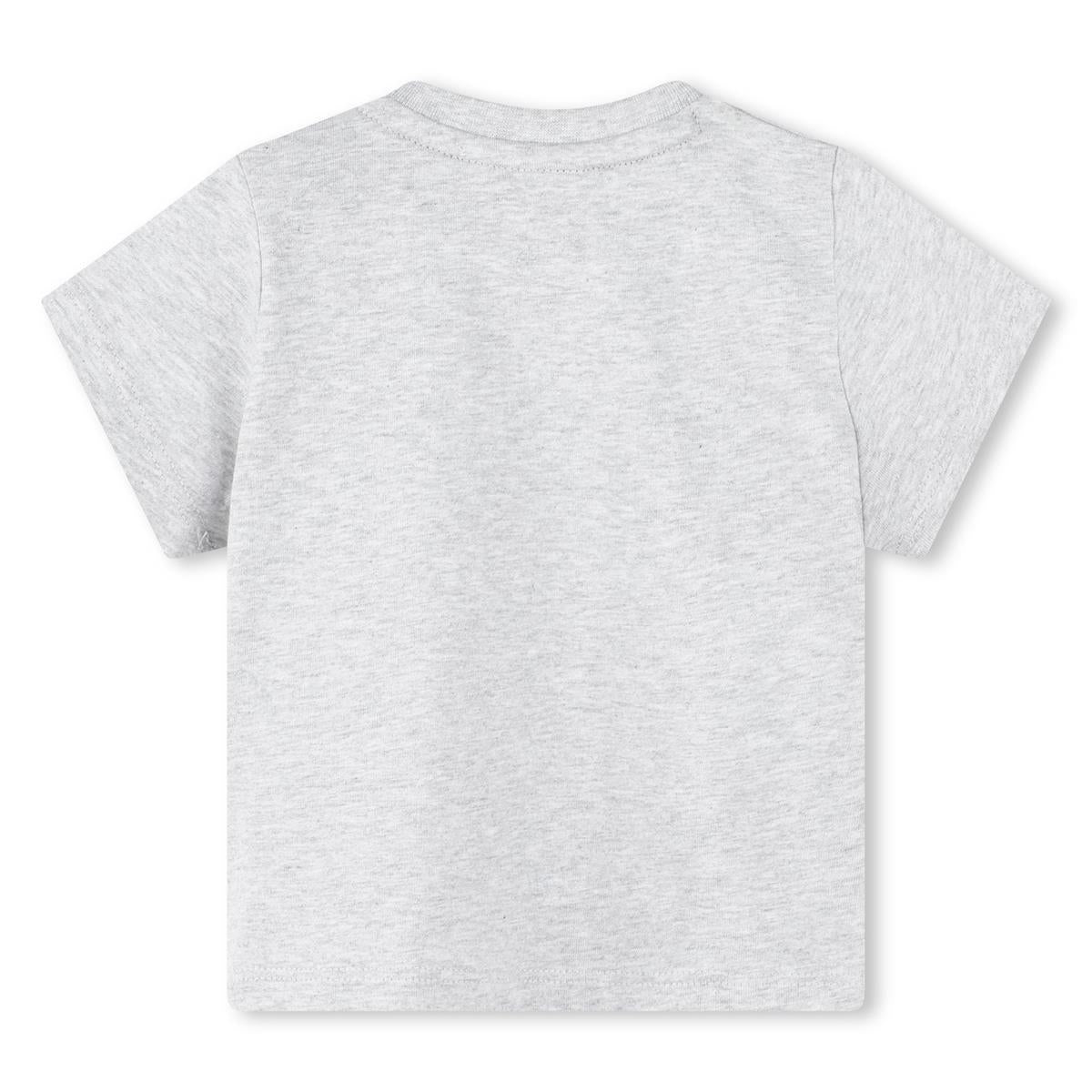 Baby Boys Light Grey Cotton T-Shirt