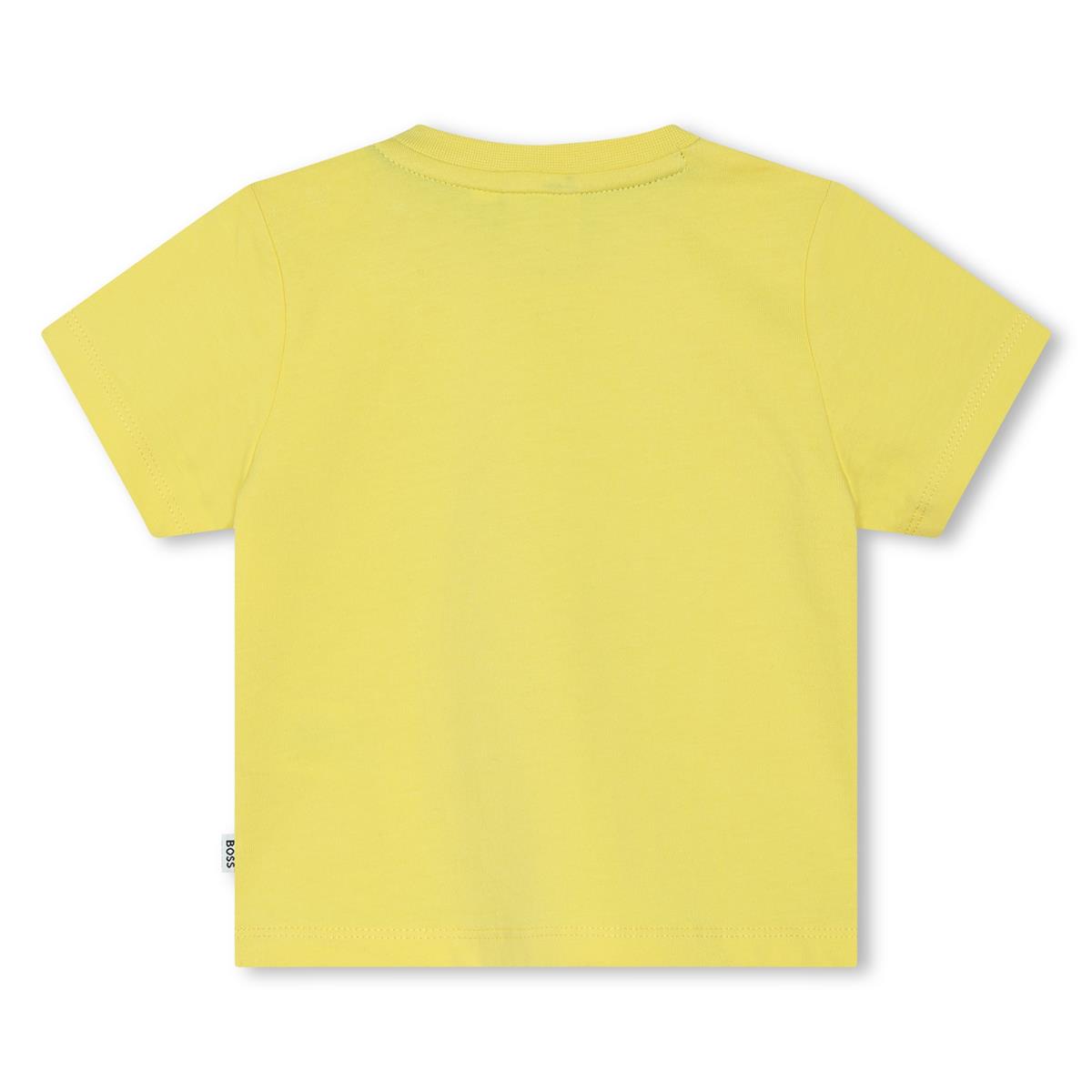 Baby Boys Yellow Cotton T-Shirt