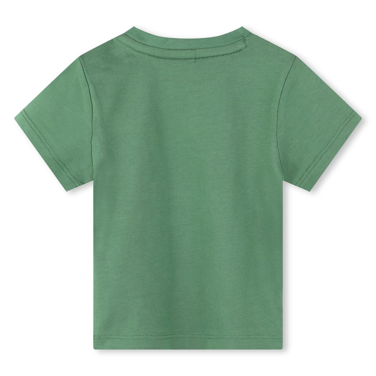 Baby Boys Green Cotton T-Shirt