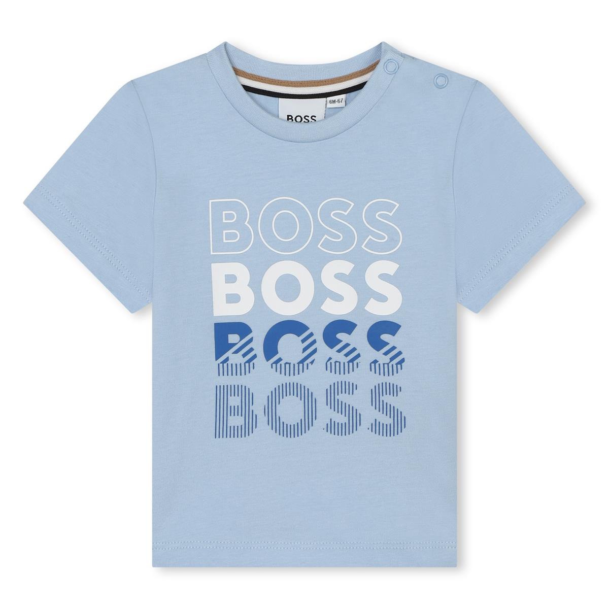 Baby Boys Blue Cotton T-Shirt