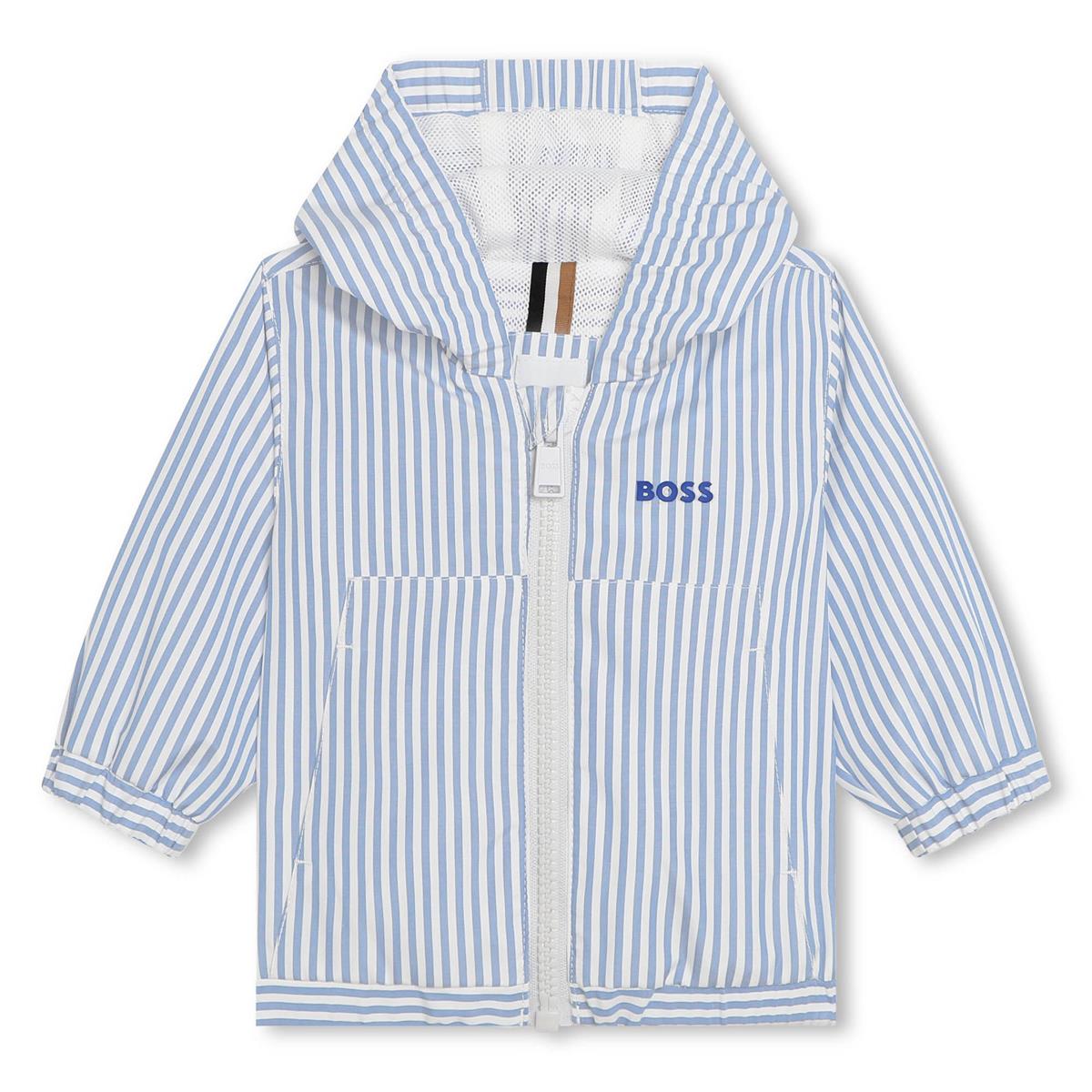 Baby Boys Blue Stripes Zip-Up Jacket