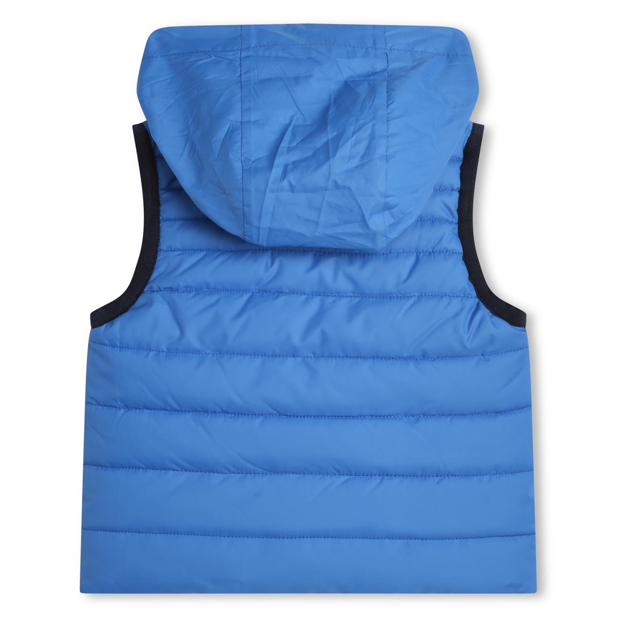 Baby Boys Blue Reversible Padded Gilet