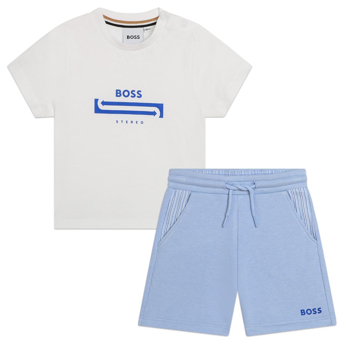 Baby Boys White Cotton Set