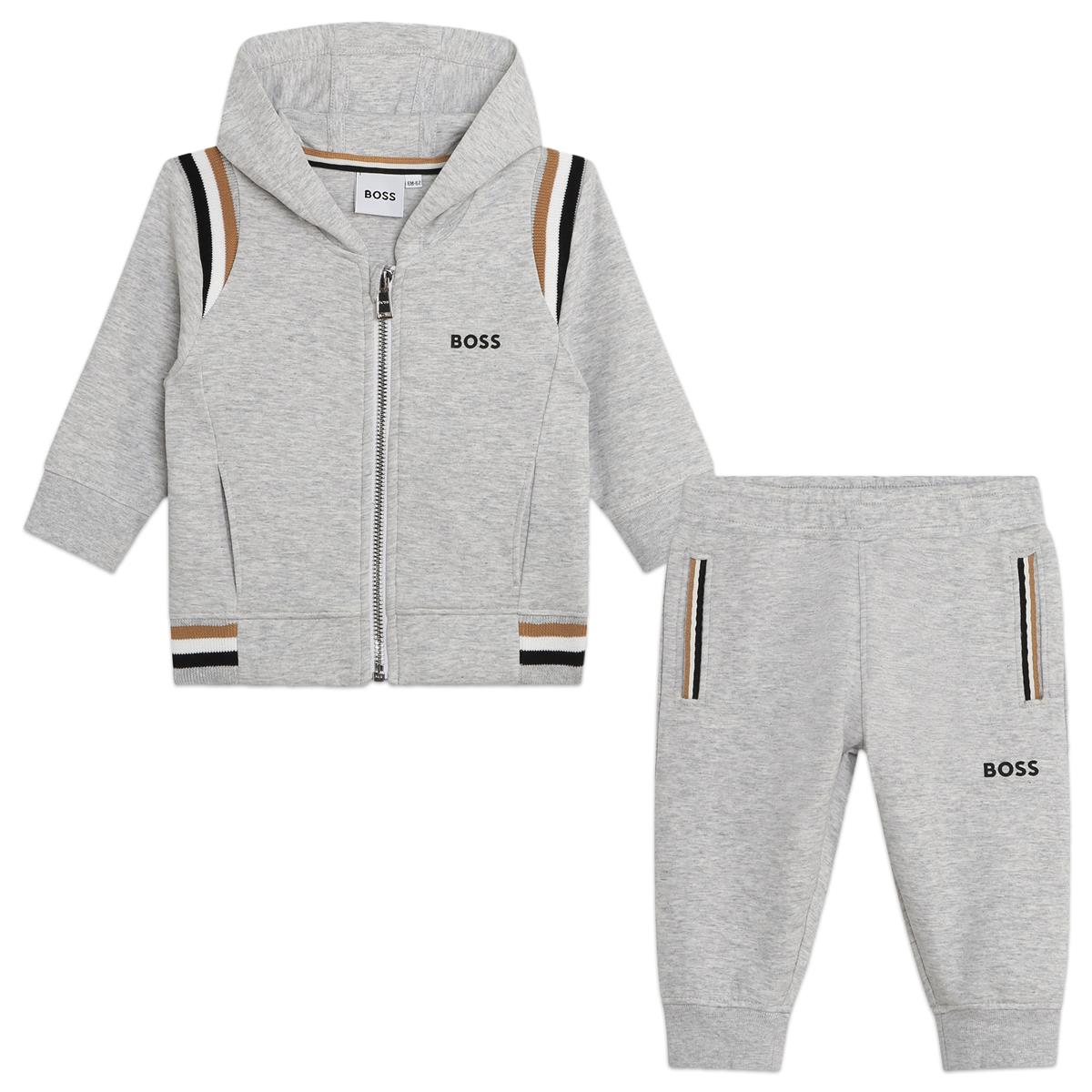 Baby Boys Grey Cotton Set