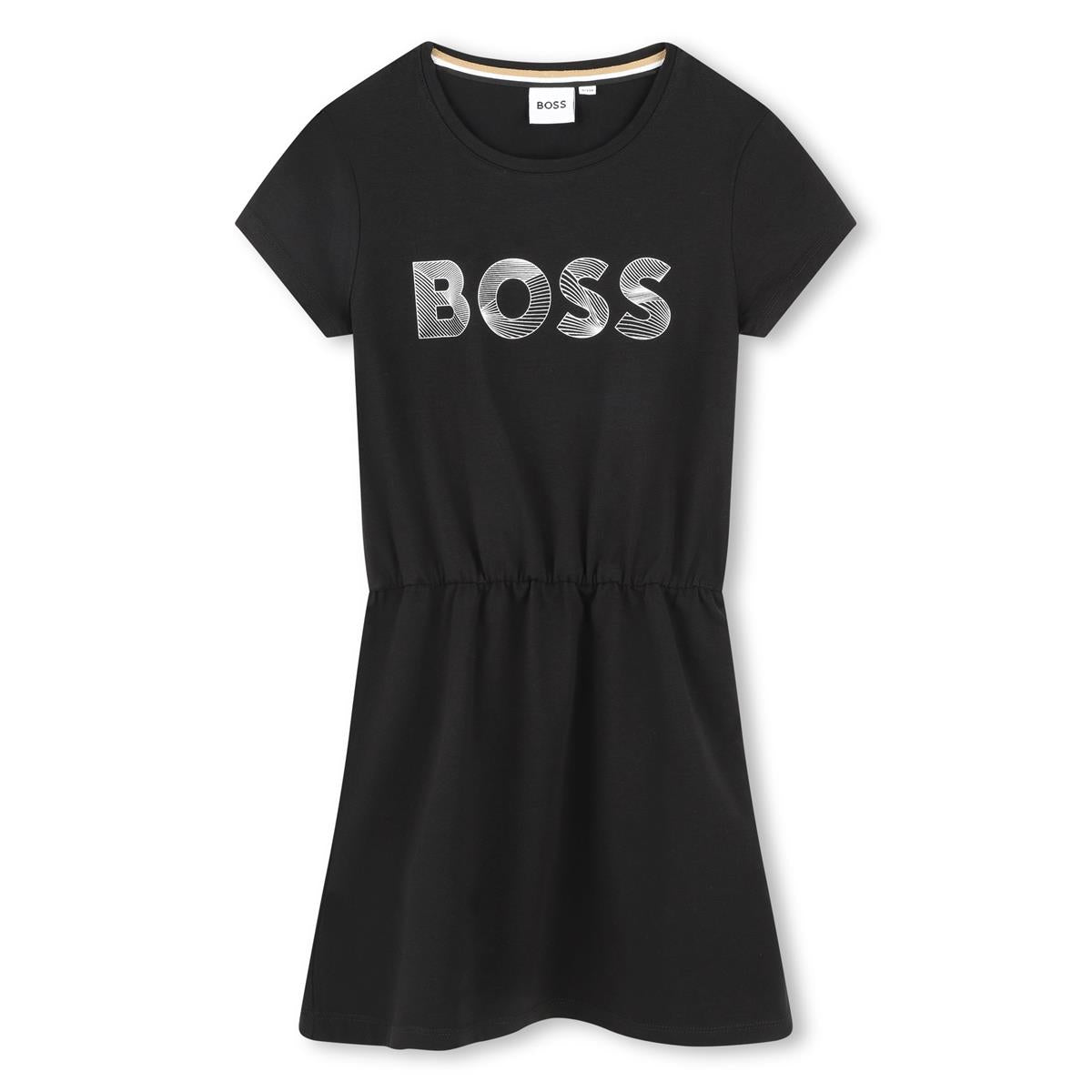 Girls Black Cotton Dress