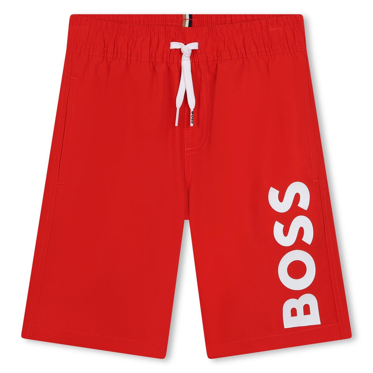 Boys Red Swim Shorts