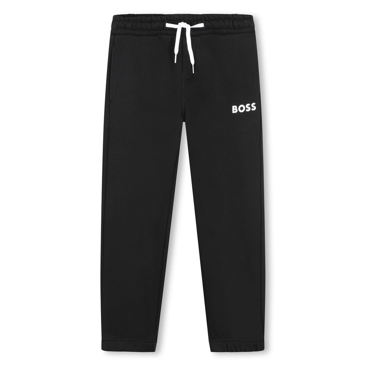 Boys Black Cotton Trousers