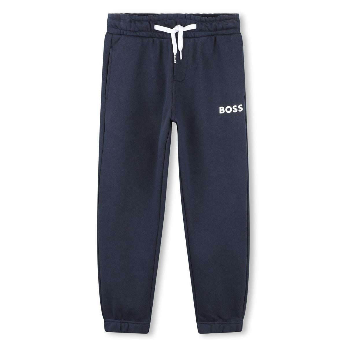 Boys Navy Cotton Trousers