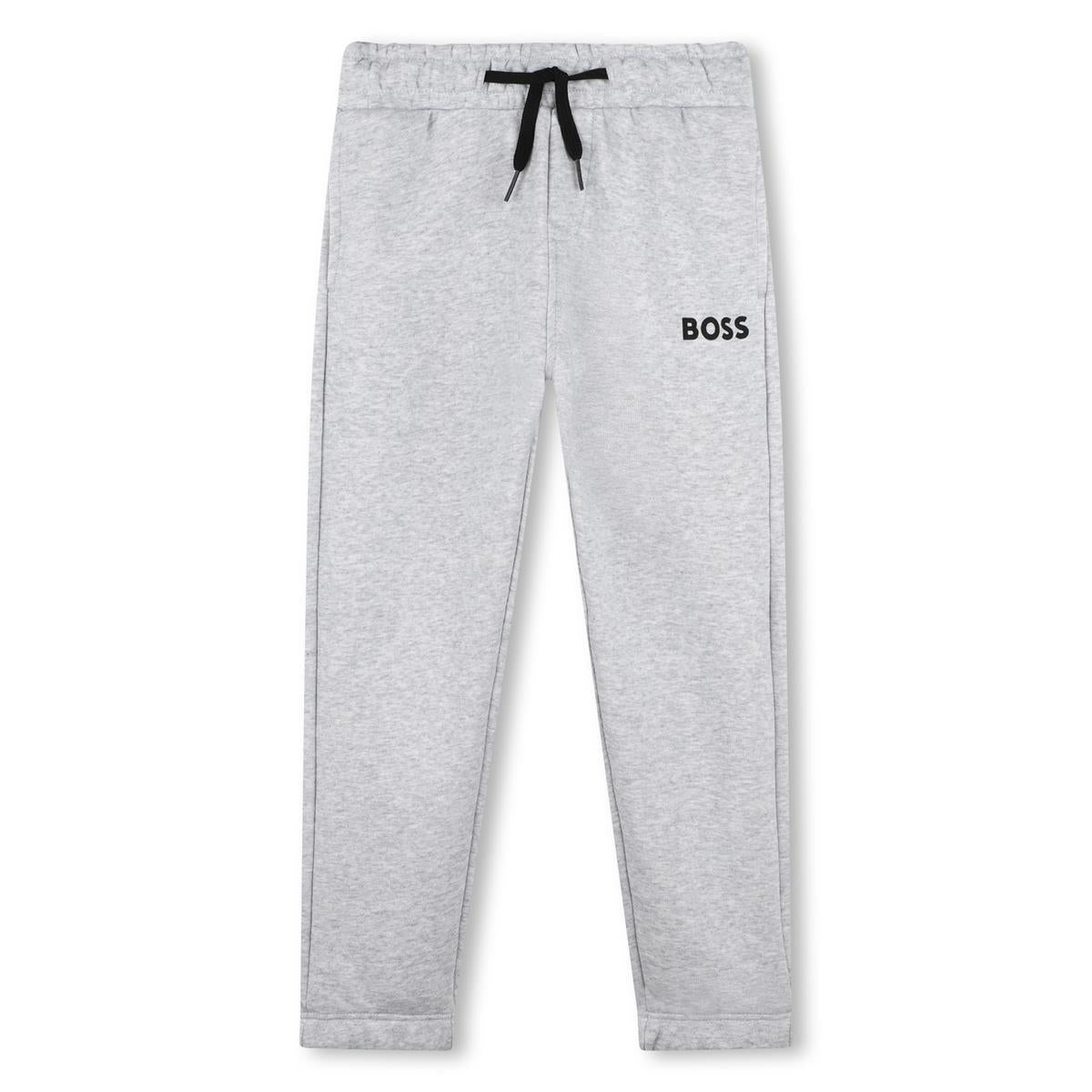 Boys Grey Cotton Trousers