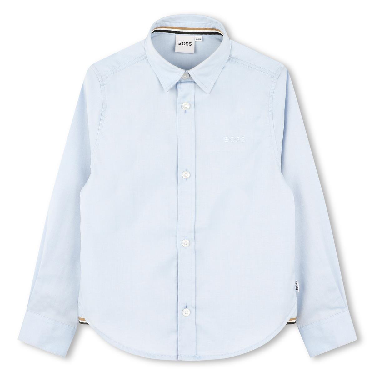 Boys Light Blue Cotton Shirt